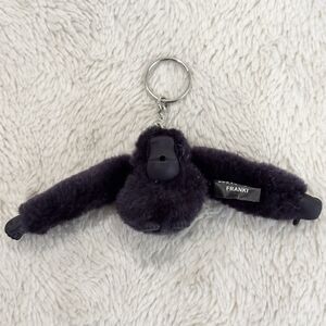 Kipling Franki Gorilla Deep Purple Monkey 6” Keychain Clip Plush